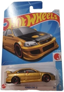 HOT WHEELS "HONDA CIVIC SI" DORADO #45/250 #2/10 HW J-IMPORTS 2024 NUEVO SIN ABRIR - Imagen 1 de 2