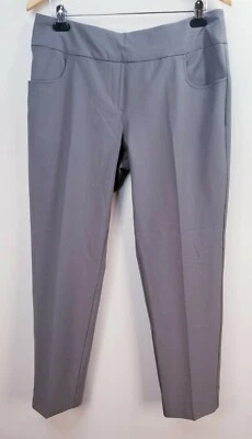 Pantalones de golf PING Adele Pull on, para mujer talla 12, grises, NUEVOS, 33 W x 26,5 L, HQ3122 Foto 1 de 4
