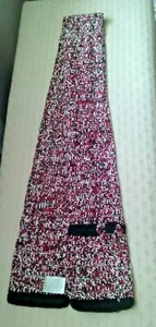 Villager rot schwarz weiß Acryl Strick Schal 60" x 5" T30 - Bild 1 von 11