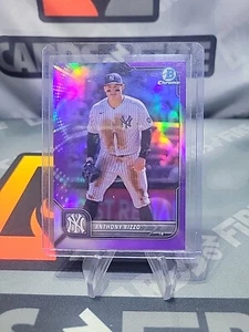 2022 Bowman Chrome Anthony Rizzo Purple /250 New York Yankees! - Picture 1 of 3