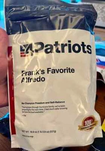 4Patriots Frank's Favorite Alfredo Survival comida de emergencia 8 porciones MRE PREP - Imagen 1 de 1