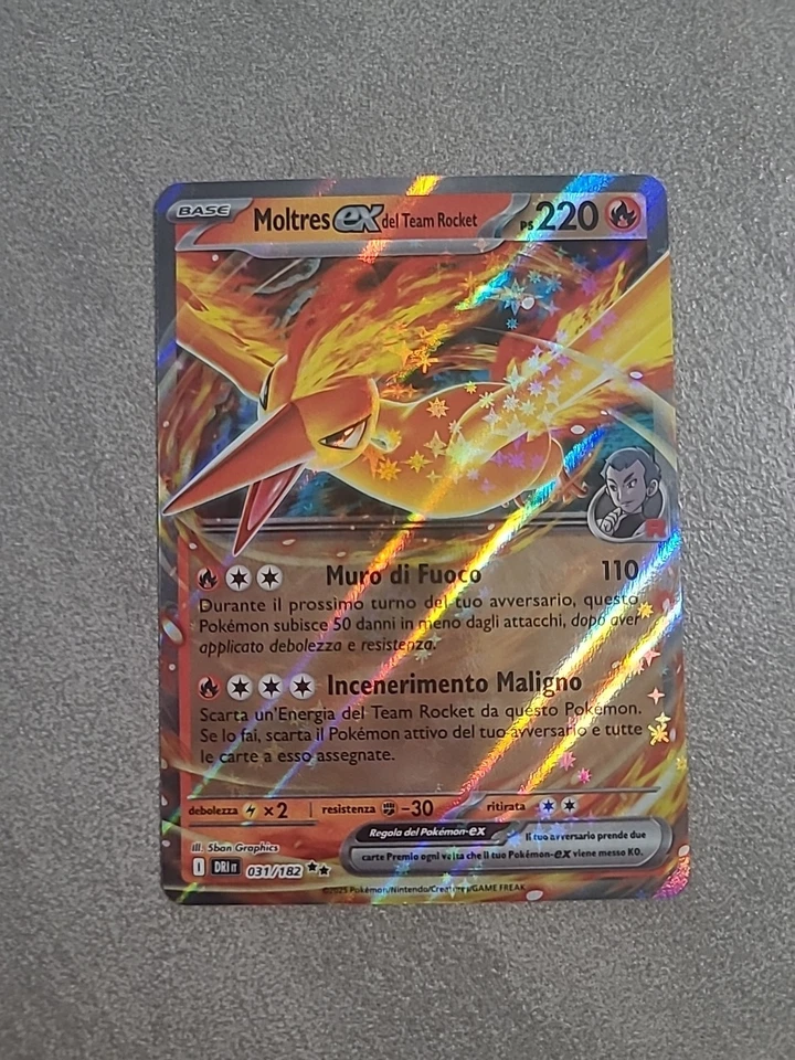 Carte Pokemon Moltres Ex 031/182 Rivali Predestinati Nm Ita - Immagine 1 di 2