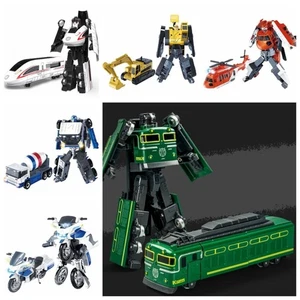 2 in 1 Verformungsroboter Zug Planierraupe Technik Fahrzeug Roboter Kinder Spielzeug - Bild 1 von 21