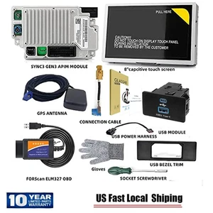 Factory SYNC 2 to Sync3 Upgrade 3.4 Carplay Kit Fit for Ford F 150 GPS Latest - Picture 1 of 13
