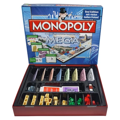 Monopoly MEGA 2nd Edition mit vielen tollen Fotos Winning Moves OVP VOLLSTÄNDIG - Bild 1 von 4