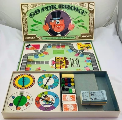 1965 Go For Broke Board Game by Selchow & Righter Complete in Good Condition - Image 1 of 4