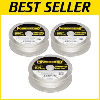 Cordón de joyería elástico transparente 75m - Pack de 3 Foto 1 de 2