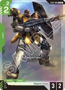 Lámina de arte alternativa Maganac - ST02-005 C+ NM - Juego de cartas Gundam TCG - Imagen 1 de 1