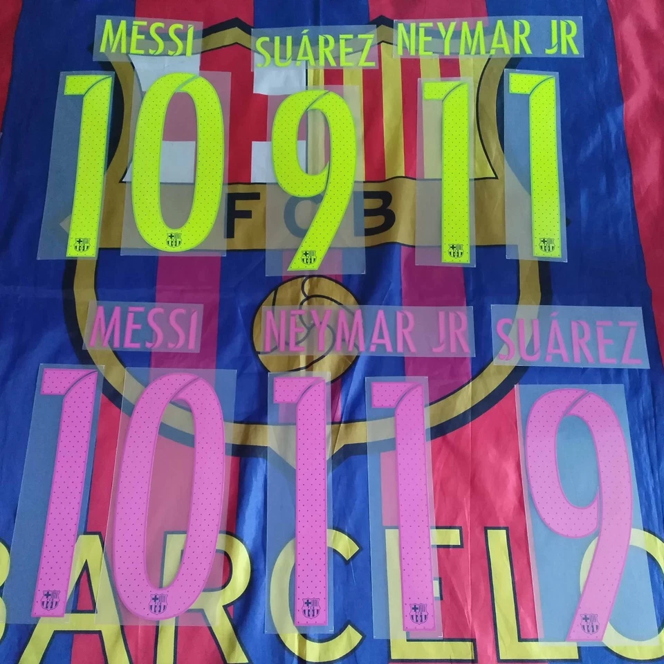 Barcelona 2016-17 away/third player issue name set - Image 1 of 1