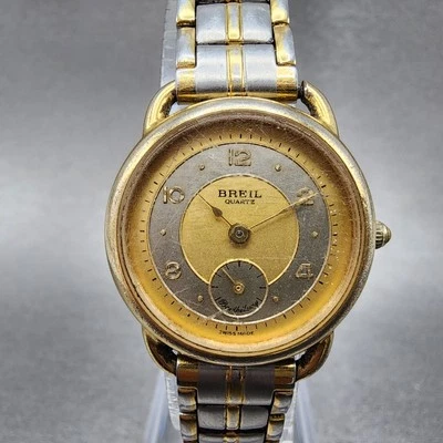 Breil Watch Women 26mm Gold Dial Two Tone Small Seconds Round New Battery - Image 1 of 4