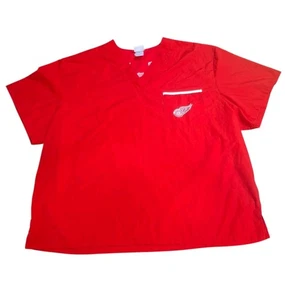 Blusa Médica Adulto Unisex NHL Detroit Redwings Hockey Logo Talla 2xl Uniforme - Imagen 1 de 5