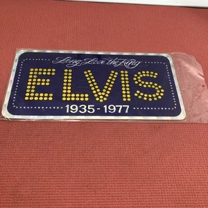 Lila Elvis Long Live The King Fan Nummernschild - Bild 1 von 3