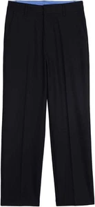 IZOD Boys' Bi-Stretch Flat Front Dress Pant 4T, Blue Indigo - Picture 1 of 3