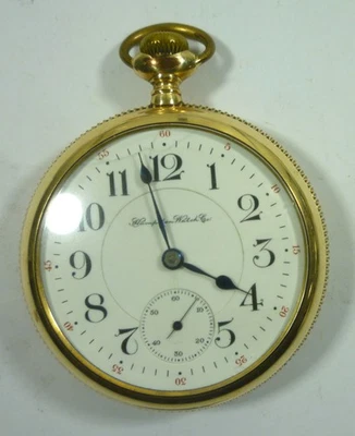 1899 Hampden Pocket Watch 18s 23j Special Railway Runs Well 1359118 - Image 1 of 4