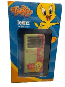 Vintage Iconz For iPod Nano Tweety Bird Case Looney Tunes Tweety Warner Bros - Picture 1 of 4