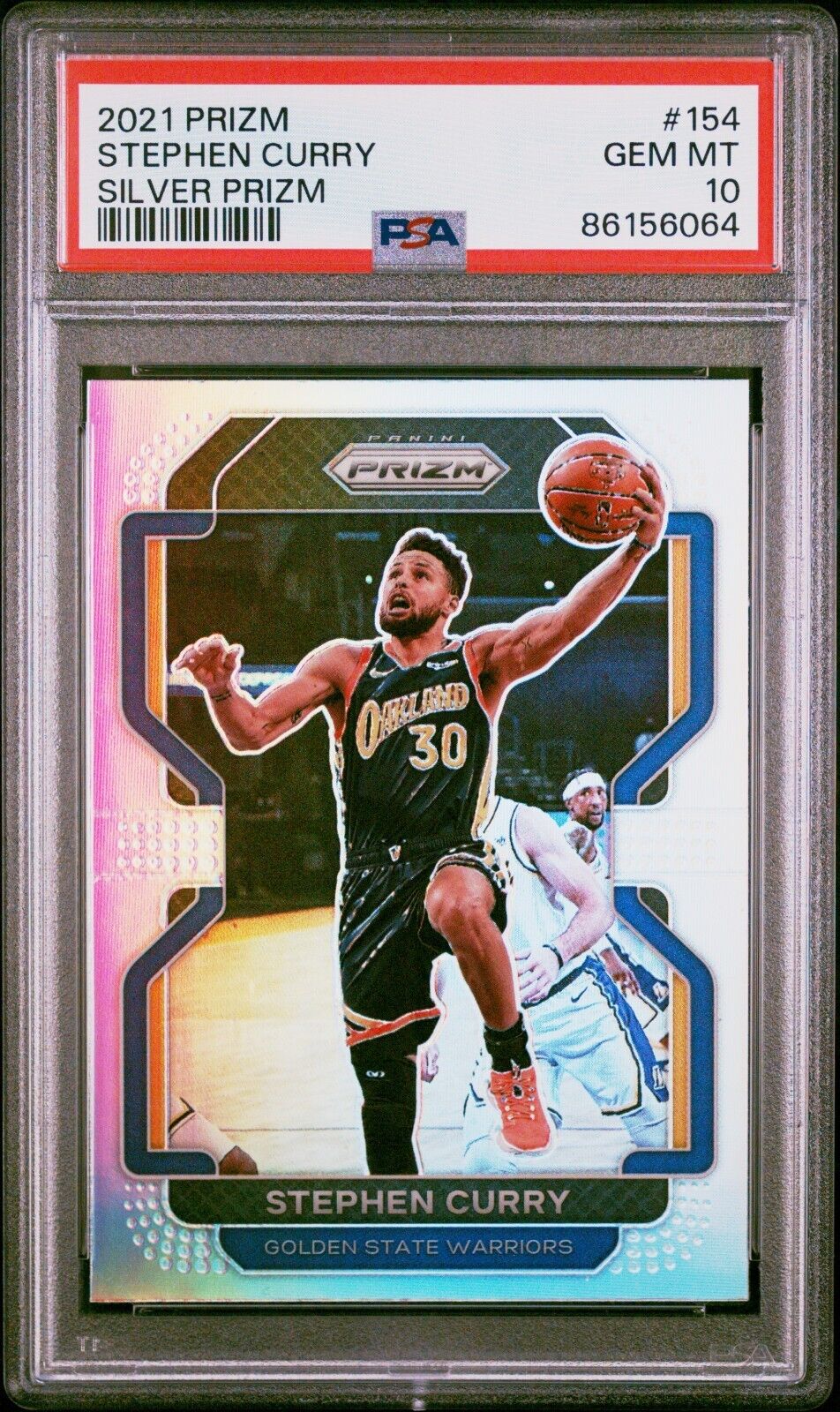 Stephen Curry 2021 Prizm Silver PSA 10 #154 POP 12