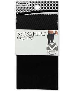 Berkshire Womens Comfy Cuff Chevron Trouser Socks,1 Pack,Queen Plus,Color Black