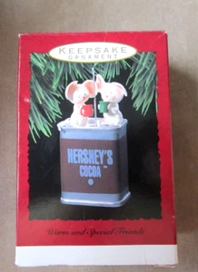 Hallmark 1993 Warm and Special Friends Hershey's Cocoa Mouse Weihnachtsschmuck - Bild 1 von 6