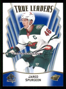 2021-22 SP Authentic True Leaders Blue #TL8 Jared Spurgeon - Picture 1 of 2