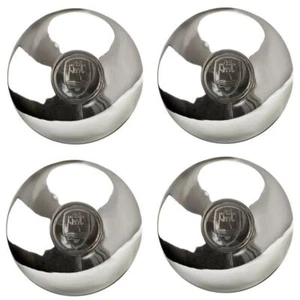 Empi 10-1072 Vw Bug 4 Lug Chrome Castle Type Hub Cap 1968-77, Set Of 4 - Picture 1 of 2