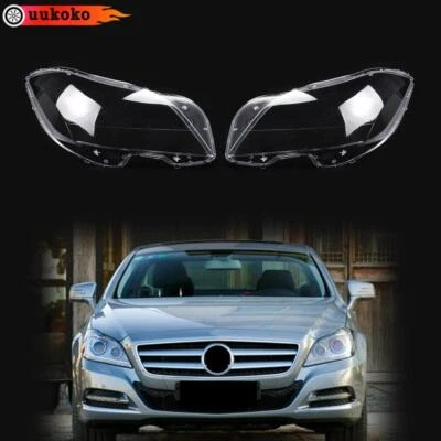 Car Front Headlight Lens Cover Clear Shell For Mercedes-Benz CLS W218 2012-2016 Foto 1 de 4