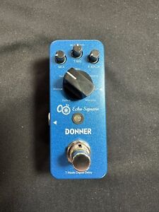 Donner Echo Square Delay Pedal - Digital 7-Modes Delay for Electric Guitar