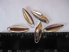 50 #2 BRASS BASE willow blades smooth nickel <RUST FREE> makes nice ICE JIGS