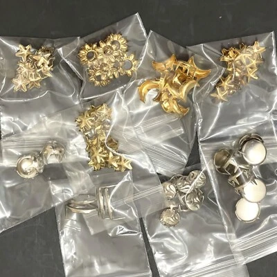 Tachuelas de remache de punta de metal - 110 piezas VARIEDAD estrellas lunas flores redondas joyas Foto 1 de 4