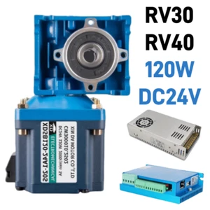RV30 RV40 120W Brushless Worm Gear Reduction Motor Large Torque Adjustable DC24V - Picture 1 of 12