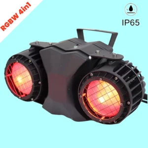 Waterproof ip65 DJ Party 2x100w RGBW 4in1 COB Blinder LED Audience Stage Lights - Picture 1 of 6
