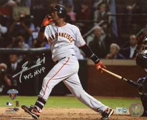 EDGAR RENTERIA AUTOGRAMMIERTES SPIEL ACTION 8X10 FOTO - SF GIANTS MLB AUTHENTIFIZIERT - Bild 1 von 2