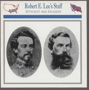 Robert E. Lee's Staff Atlas Bürgerkrieg Karte Offiziere angeworbene Männer - Bild 1 von 1