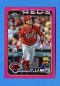2024 Topps Chrome #48 Matt McLain Pink Refractors - Picture 1 of 3