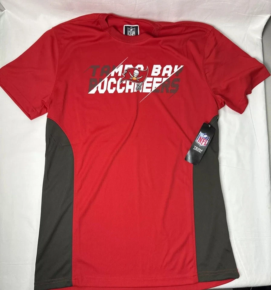 NFL Team Apparel Tampa Bay Buccaneers Mens S/S Performance T-Shirt M Red