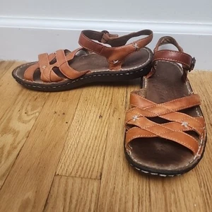 KEEN Bird Women's Burnt Orange Rust Leather Sports Sandal Shoes Size 8.5 - Picture 1 of 8