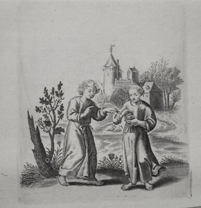 Geschenke können die Liebe nicht heilen Kupferstich P. van der Aa 1703 - Picture 1 of 1