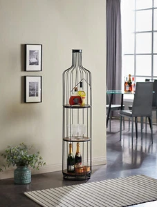 Kings Markenmöbel - Regal in Weinflaschenform, hoher freistehender Halter - Bild 1 von 4