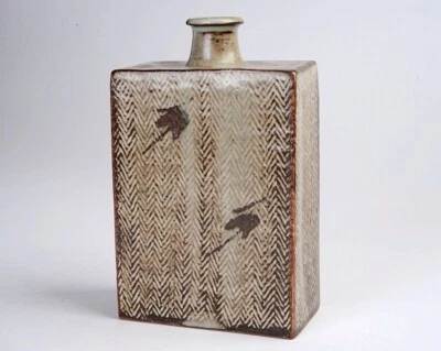 Vintage Shimaoka Tatsuzo Mashiko Yaki Pottery Flower Vase - Image 1 of 4