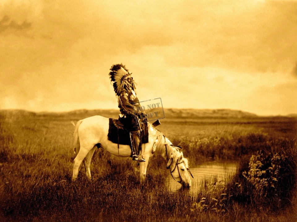 Edward Curtis Un Oasis en las Badlands Giclee Impresión de Bellas Artes Edición Abierta Repro Foto 1 de 1