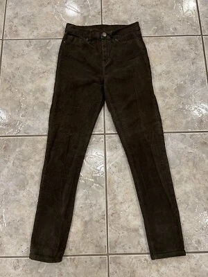 Mujer 26W BDG Urban Outfitters Ramita Tiro Alto Pana Pantalones Verde Foto 1 de 4