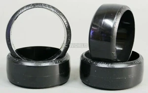 RC 1/10 DRIFT TIRES Package Soft Compound 52mmx26mm Max Speed BLACK (4PCS) - Picture 1 of 2