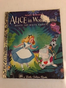1980 A Little Golden Book- Alice in Wonderland Meets the White Rabbit - Picture 1 of 5