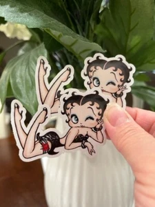 2x Sexy Betty Boop Window Wall iPad Laptop Vinyl Decals Stickers - Picture 1 of 1