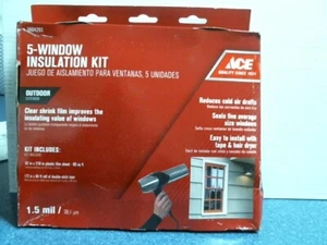 Ace 5604293, 5-Window Insulation Kit, Outdoor, 62" x 210" Sheet, Tape, FREE SHIP - Picture 1 of 2