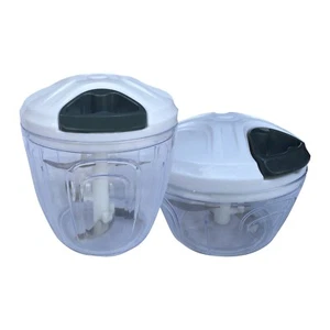 Pull String Hand Chopper Manual Food Processor To Slice Kitchen Tool - White - Picture 1 of 11