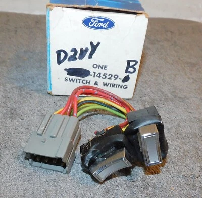 Lincoln Continental 1972 NOS L puerta trasera cuarto ventana eléctrica interruptor de control de regulación Foto 1 de 4