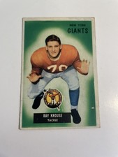1955 Bowman Football card #51 Ray Krouse New York Giants