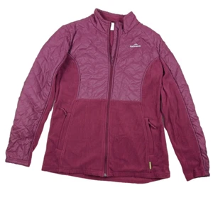 Kathmandu Jacket Size 14 Burgundy Zip Up Fleece Front Pockets - Picture 1 of 13