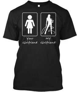 RARO! Maglietta Your Girlfriend My Dominatrix Bdsm S&m - Foto 1 di 1