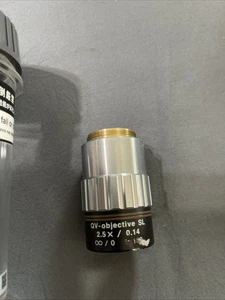 Mitutoyo QV-objective 2.5X/0.14 microscope objective 02ALA170 Some Damage - Picture 1 of 4